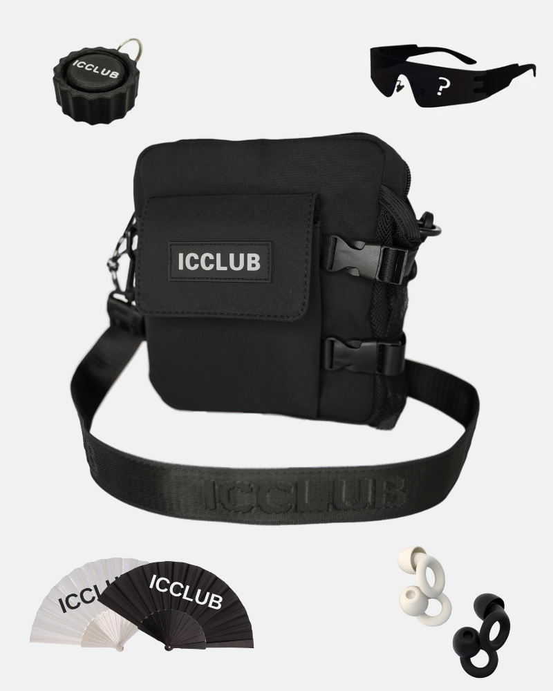 FESTIVAL KIT | BOTTLE BAG - BLACK