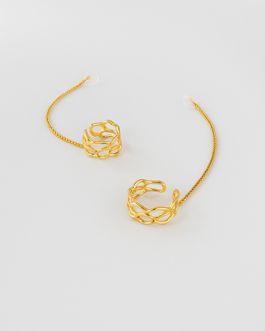 HearRings ® | Gold | Braided Earcuff