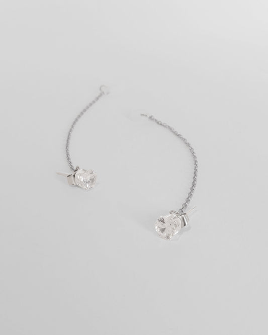 HearRings ® | Silver | Crystal Earring