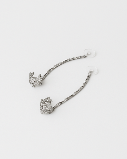 HearRings ® | Silver | Flower Earcuff