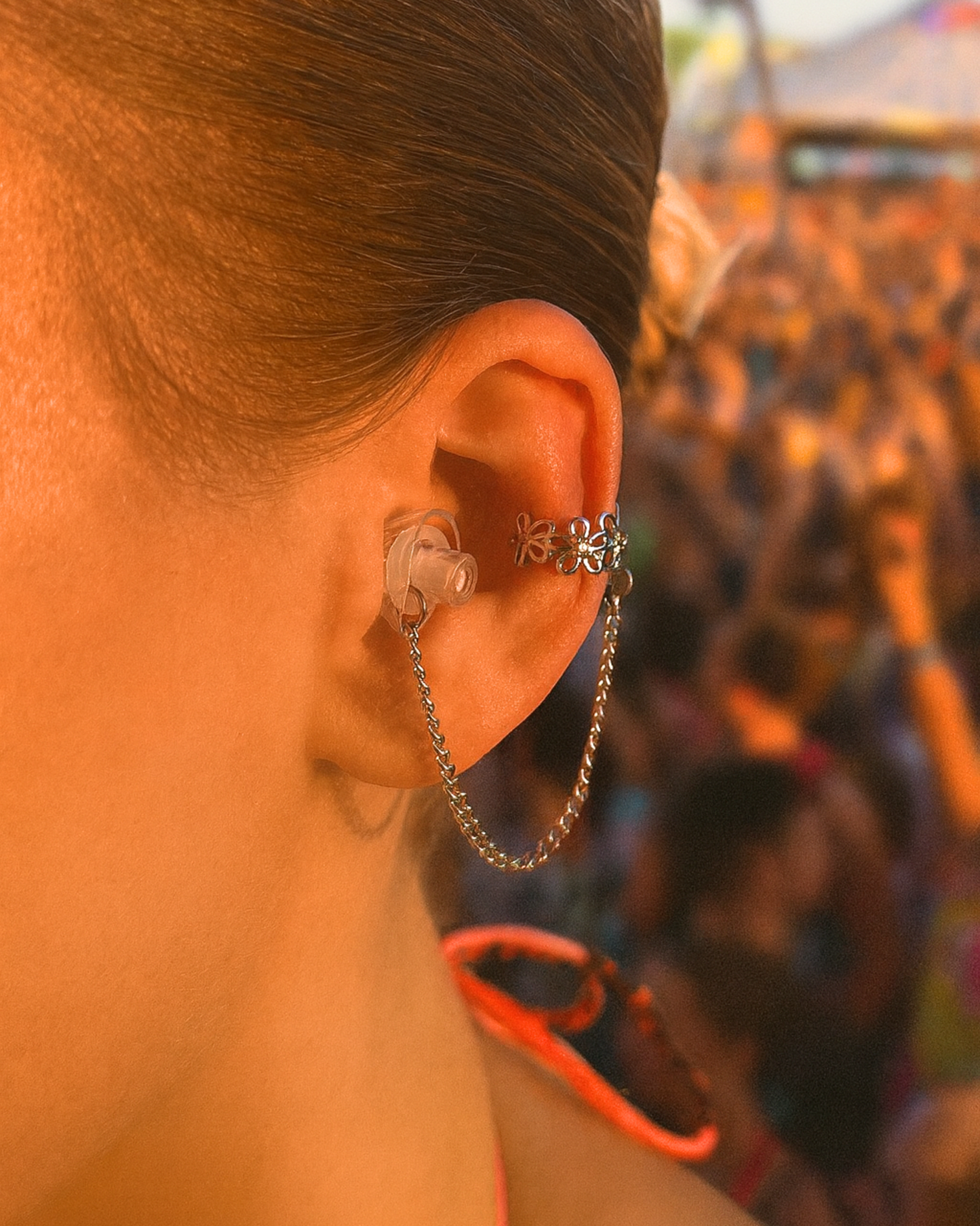 HearRings ® | Silver | Flower Earcuff