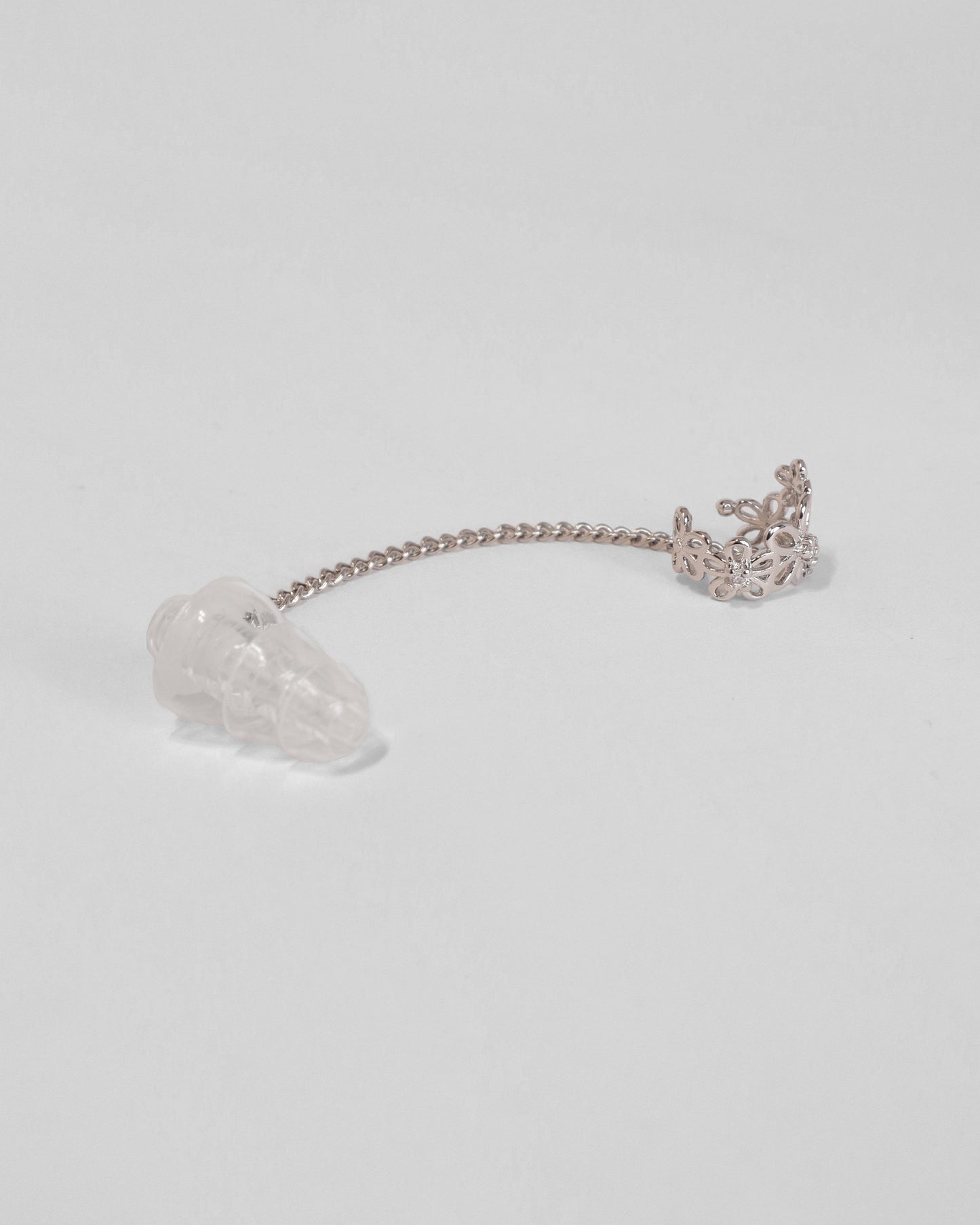 HearRings ® | Silver | Flower Earcuff