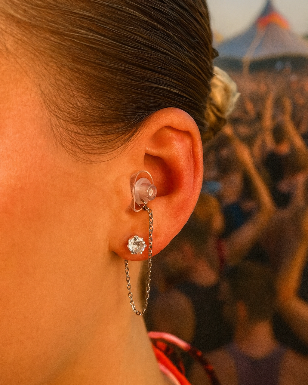 HearRings ® | Silver | Crystal Earring