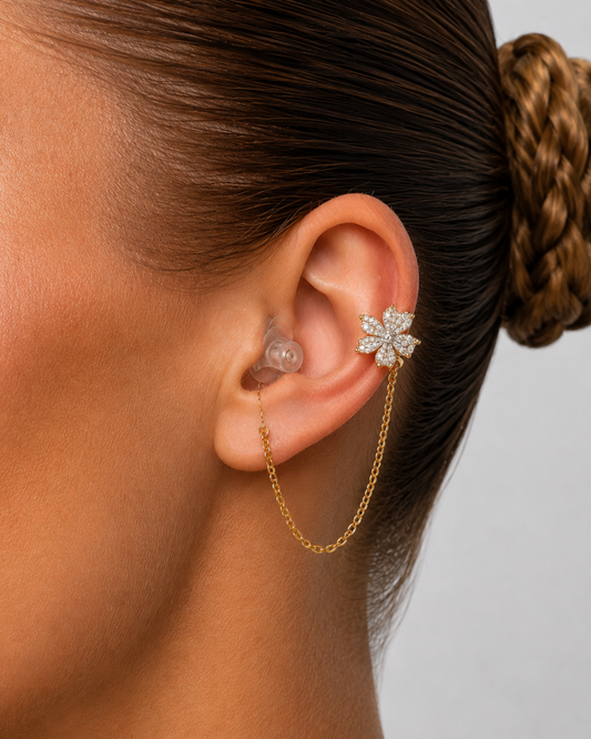HearRings ® | Gold | Blossom Earcuff