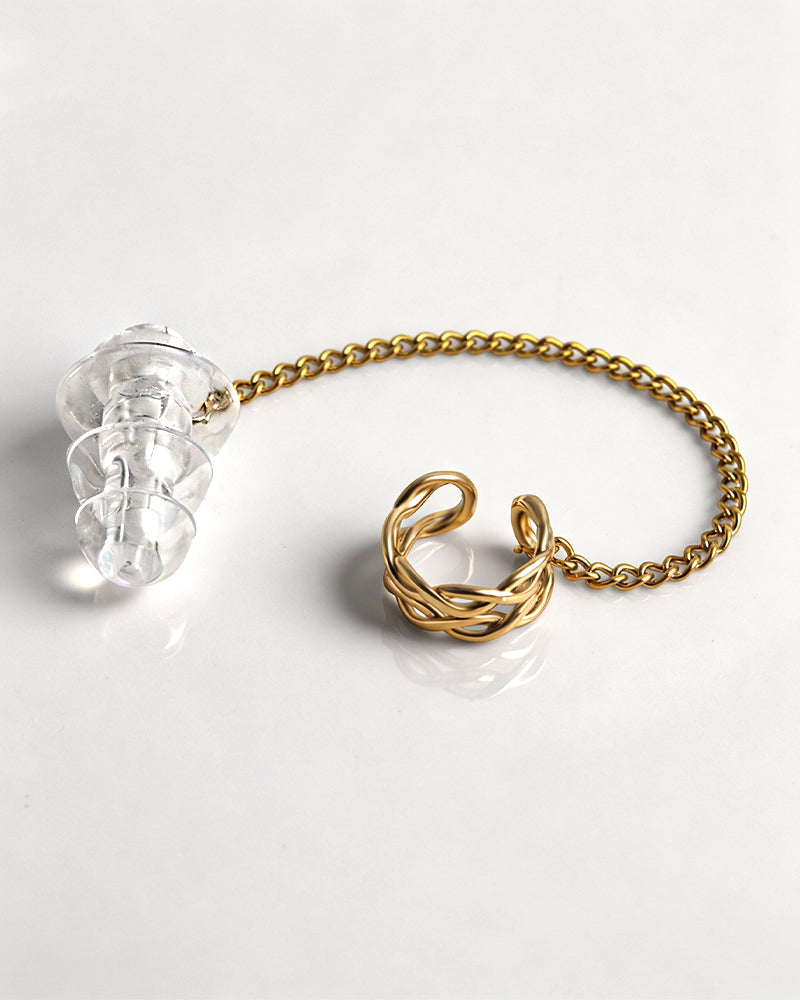 HearRings ® | Gold | Braided Earcuff
