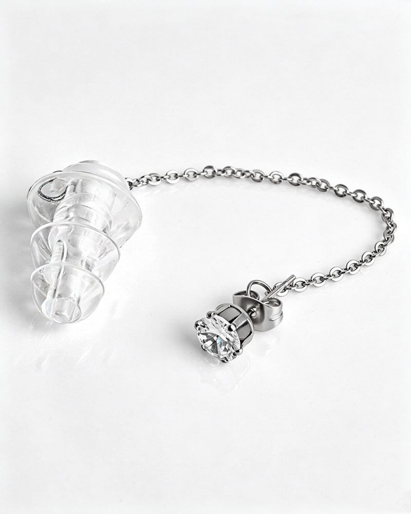 HearRings ® | Silver | Crystal Earring