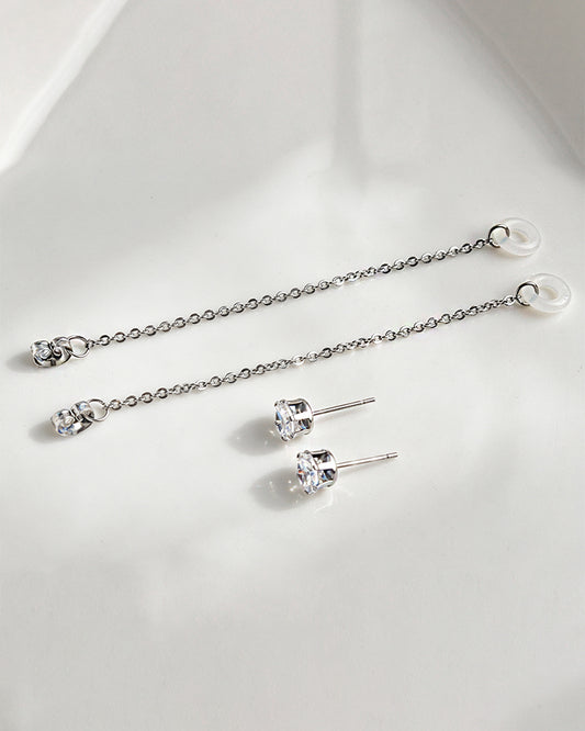 HearRings ® | Silver | Crystal Earring