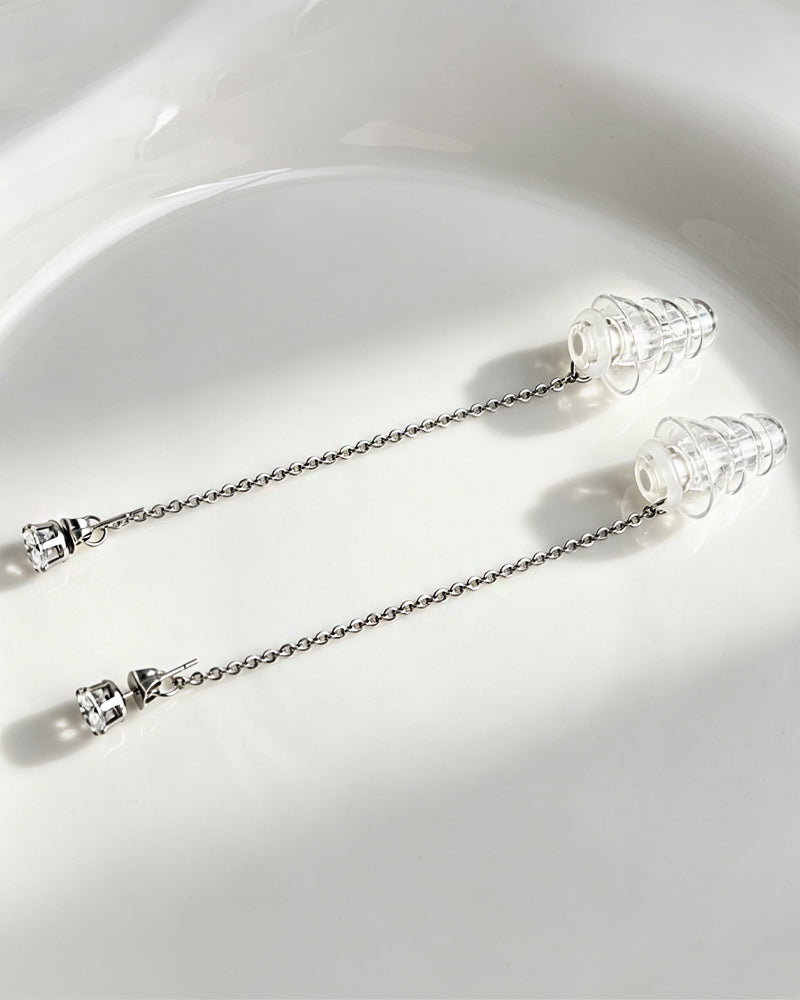 HearRings ® | Silver | Crystal Earring