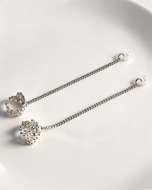 HearRings ® | Silver | Flower Earcuff