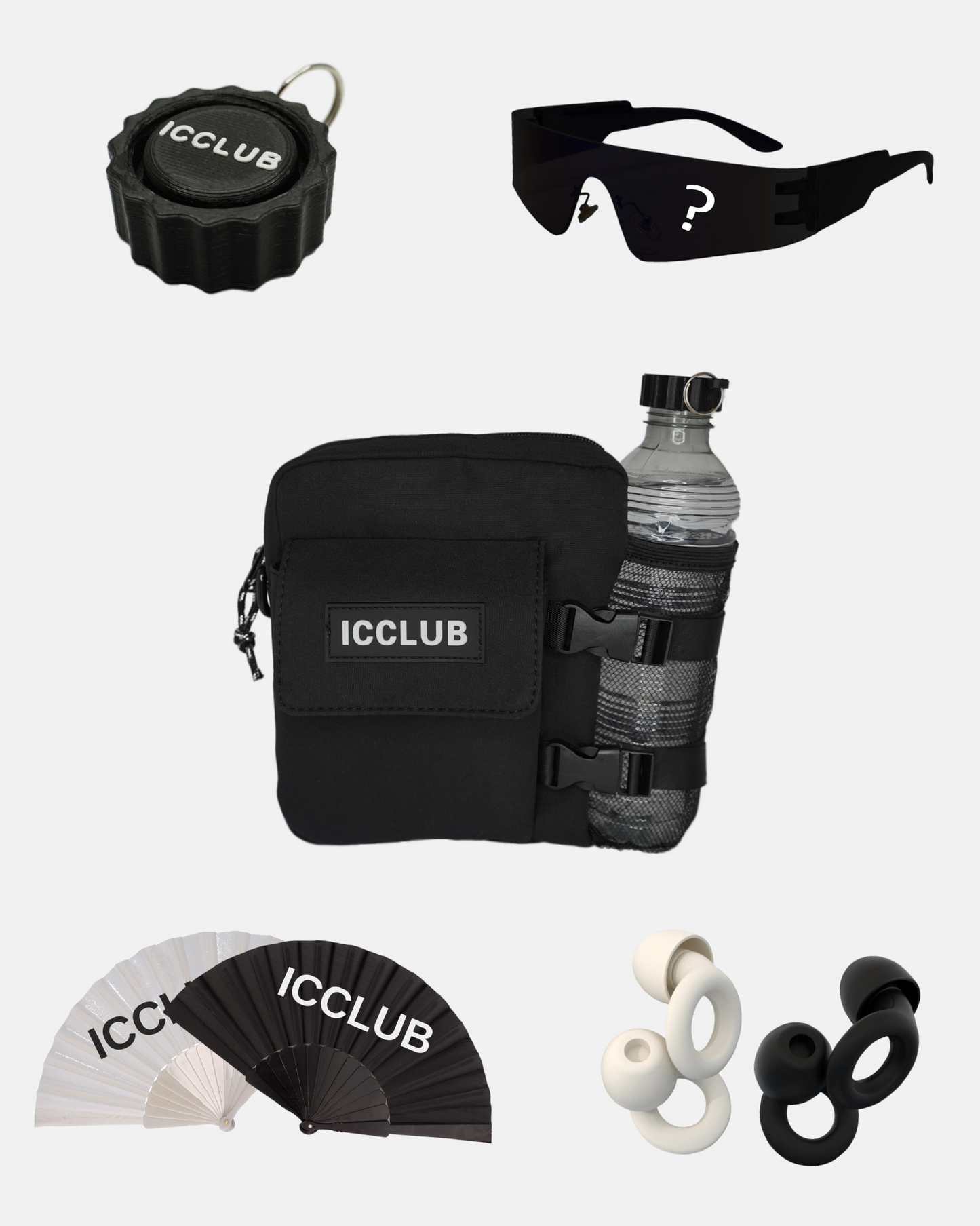 FESTIVAL KIT | BOTTLE BAG - BLACK