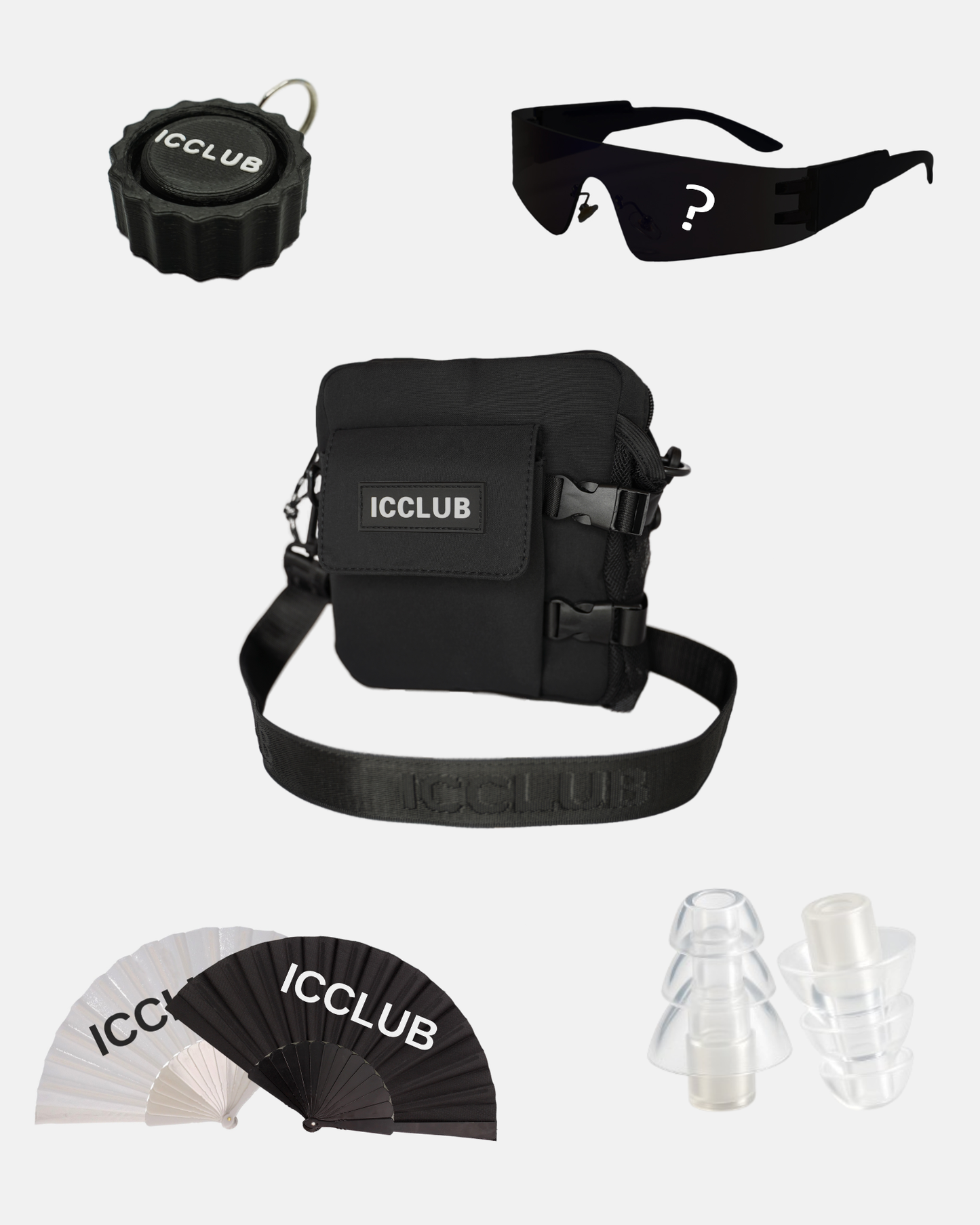 FESTIVAL KIT | BOTTLE BAG - BLACK