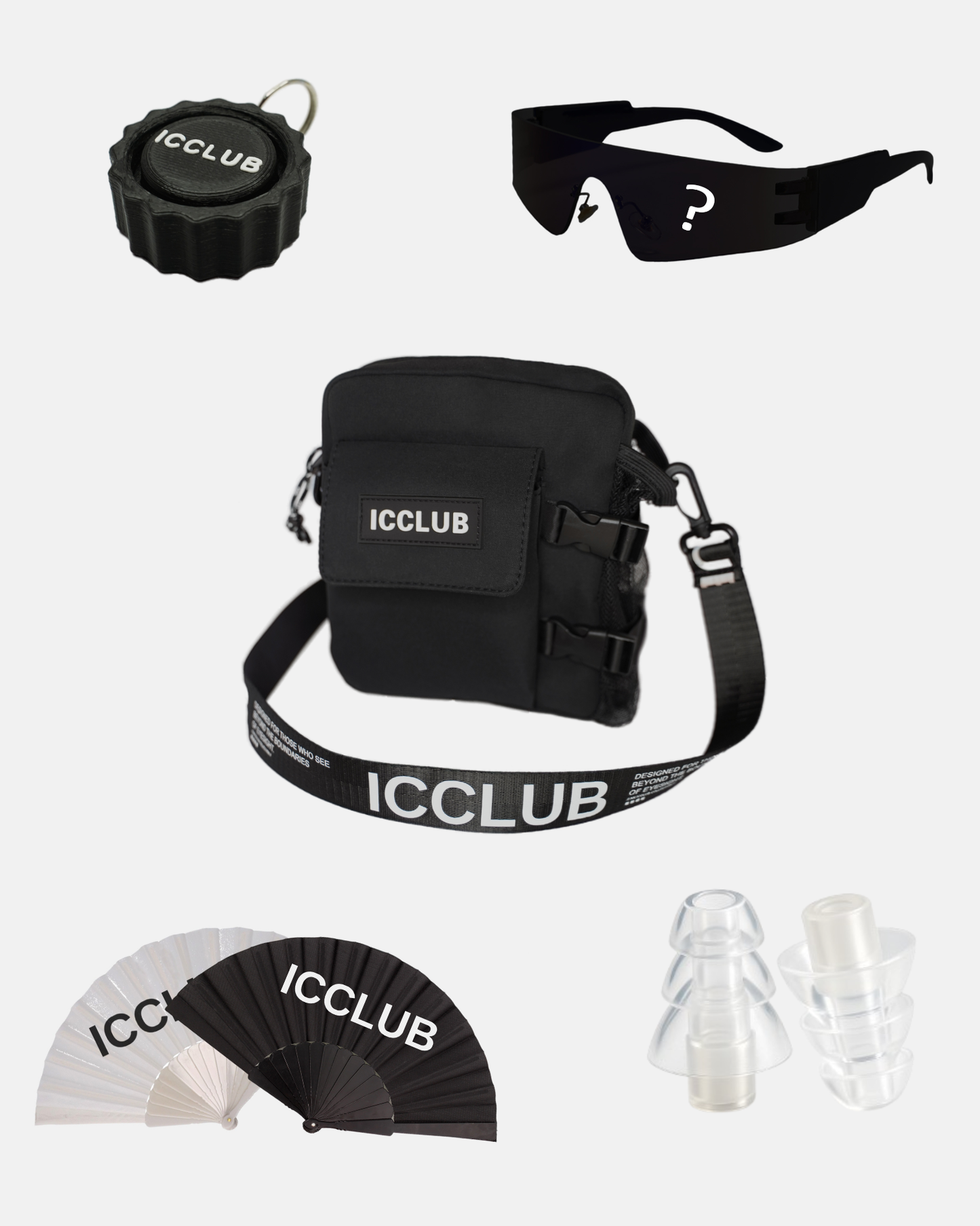 FESTIVAL KIT | BOTTLE BAG - BLACK